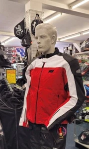 Hein Gericke Team Blouson Red Mens Sheltex Waterproof Thermal Motorcycle Jacket