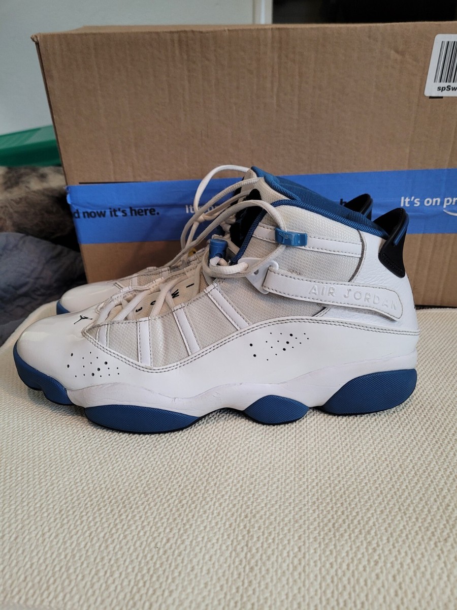 jordan 6 rings white valor blue