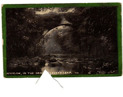 Vintage Postcard- Lover's Leap, Wicklow