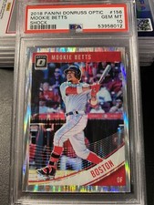 2018 Optic Shock Mookie Betts #156 Red Sox Psa 10 MVP Season 2018 -  Pop 2 !!!