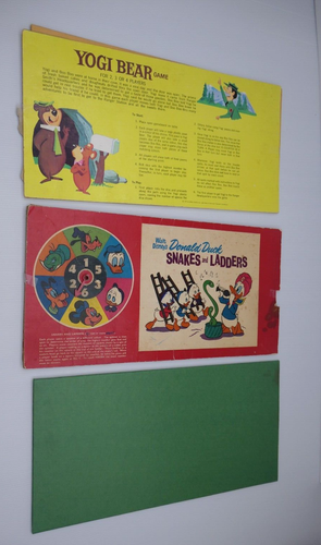 x3 Disney Game Boards 1970's Yogi Bear Goofy's Maze Donald Duck Snakes & Ladders - Picture 6 of 22
