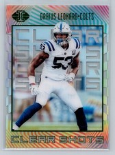 2019 Panini Illusions #CS-DL Darius Leonard Clear Shots Green #/149