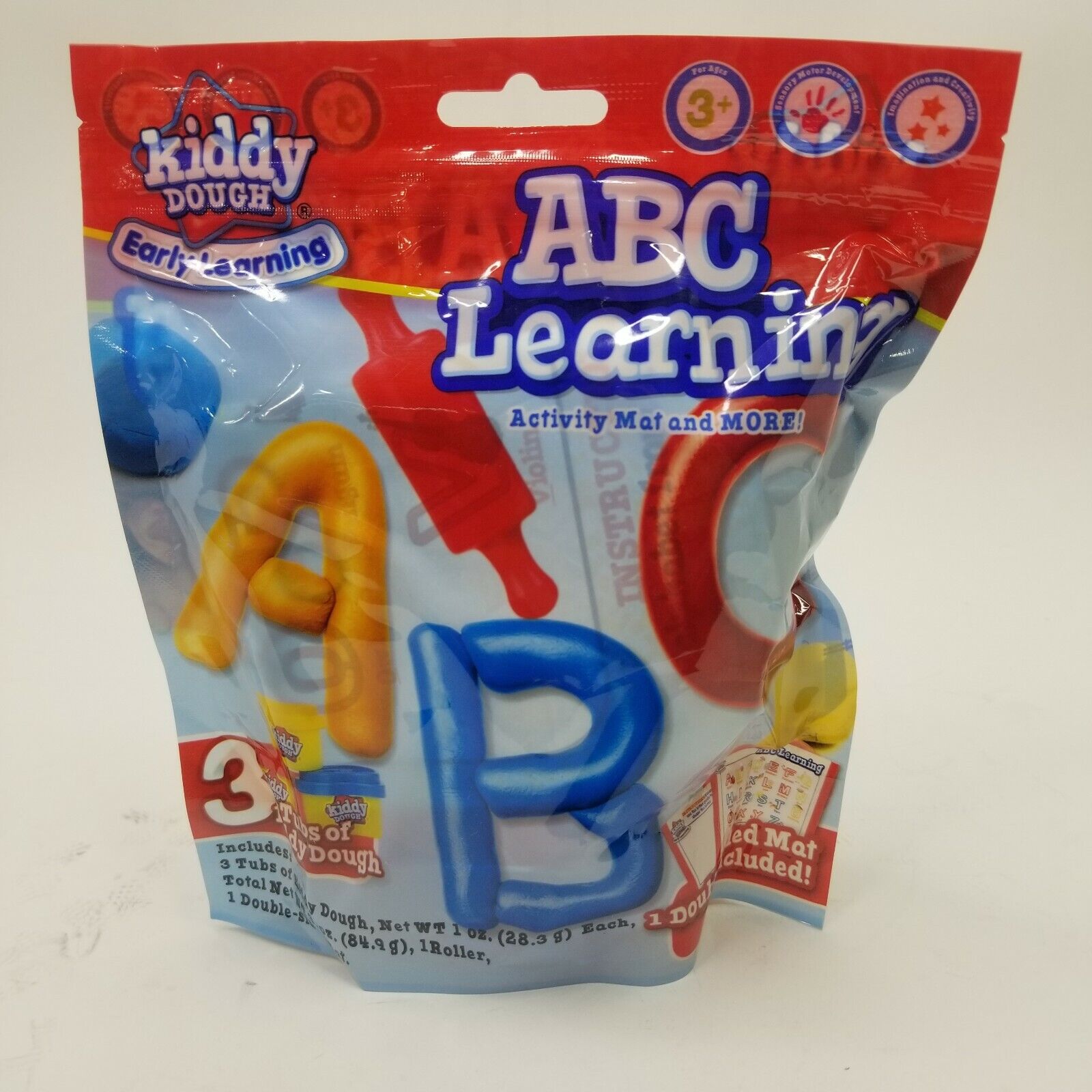 Kiddy Dough Early Learning ABC Learning Activity Mat and More New