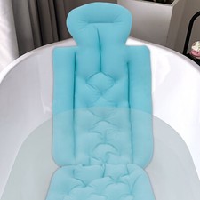 Full Body Bath Pillow Neck Back Support Non-Slip Spa Bathtub Headrest Cushion UK
