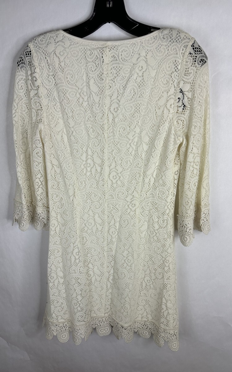 navy lace fitted dress Verity Navy Lace Long SLeeve Mini Dress - 14 main image 1