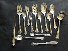 Arbor Rose Oneida dinner knife salad fork soup spoon ice teaspoon slotted CHOICE