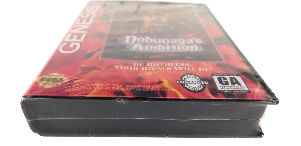 Sega  Genesis Megadrive Nobunaga's Ambition KOEI Factory Sealed New in Box Rare - Image 4 of 4