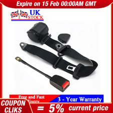 Belt 4m 3 Point Universal Strap NEW Length Belts Safety Retractable Seat Long