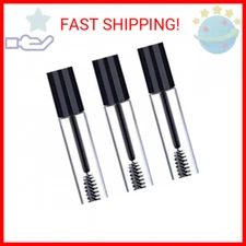 Sinen 3pcs 10ml Empty Mascara Tube Wand Eyelash Cream Container Bottle with 3 Ru