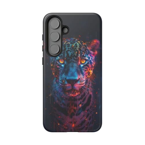 Abstrakt Jaguar Neon Leopard - Handy Tinte Hülle für Samsung Galaxy S25 S24 S23 S22 - Bild 4 von 91