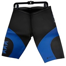 XTERRA Lava Pants SHORTS Buoyancy Wetsuit Mens XL Black Blue Triathlon Swim