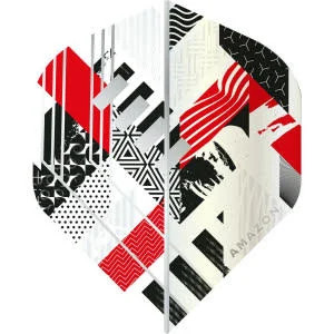 Amazon Abstract No2 White Dart Flights - Picture 6 of 6