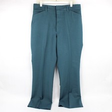 Vintage Farah Solid Blue Dress Pants Men's Size 34"x29"