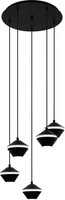 Weiß Schwarz Moderne HäNgelampe Pendelleuchte 5X5W/Gu10 IP20 55,5X150 [Cm]
