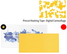 Dspiae PMTSP Squiggle Camo Precut Masking Tape
