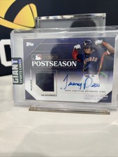 JEREMY PENA Patch AUTO #/50 SP 2024 Topps Postseason Performance JERSEY RELIC