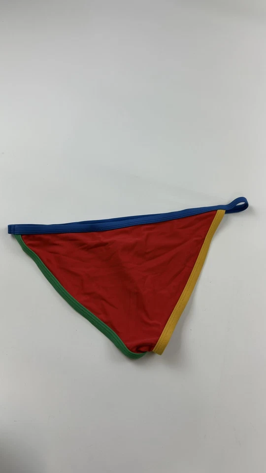 Parte inferior de bikini Beach Riot para mujer grande multicolor rojo amarillo verde azul nadar EE. UU. Foto 3 de 4