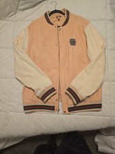 Giacca Supreme Lacoste Lana Varsity Taglia Large Pesca TAGLIA XL