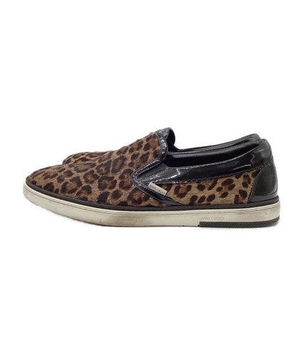 Jimmy Choo Grove Slip-Ons Brown Men's Sneakers Casual Shoes - Picture 2 of 6