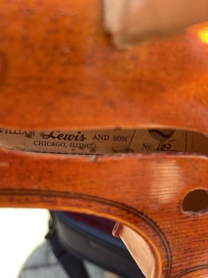 Vintage William Lewis Ton-Klar The Herrmann 4/4 Violin W/ Case Bow