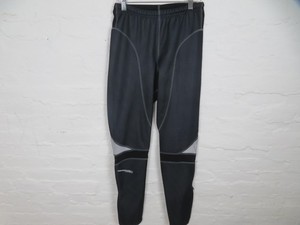 Cannondale Pants Mens Medium Black Gray Cycling Thermal Leggings Reflective Zip