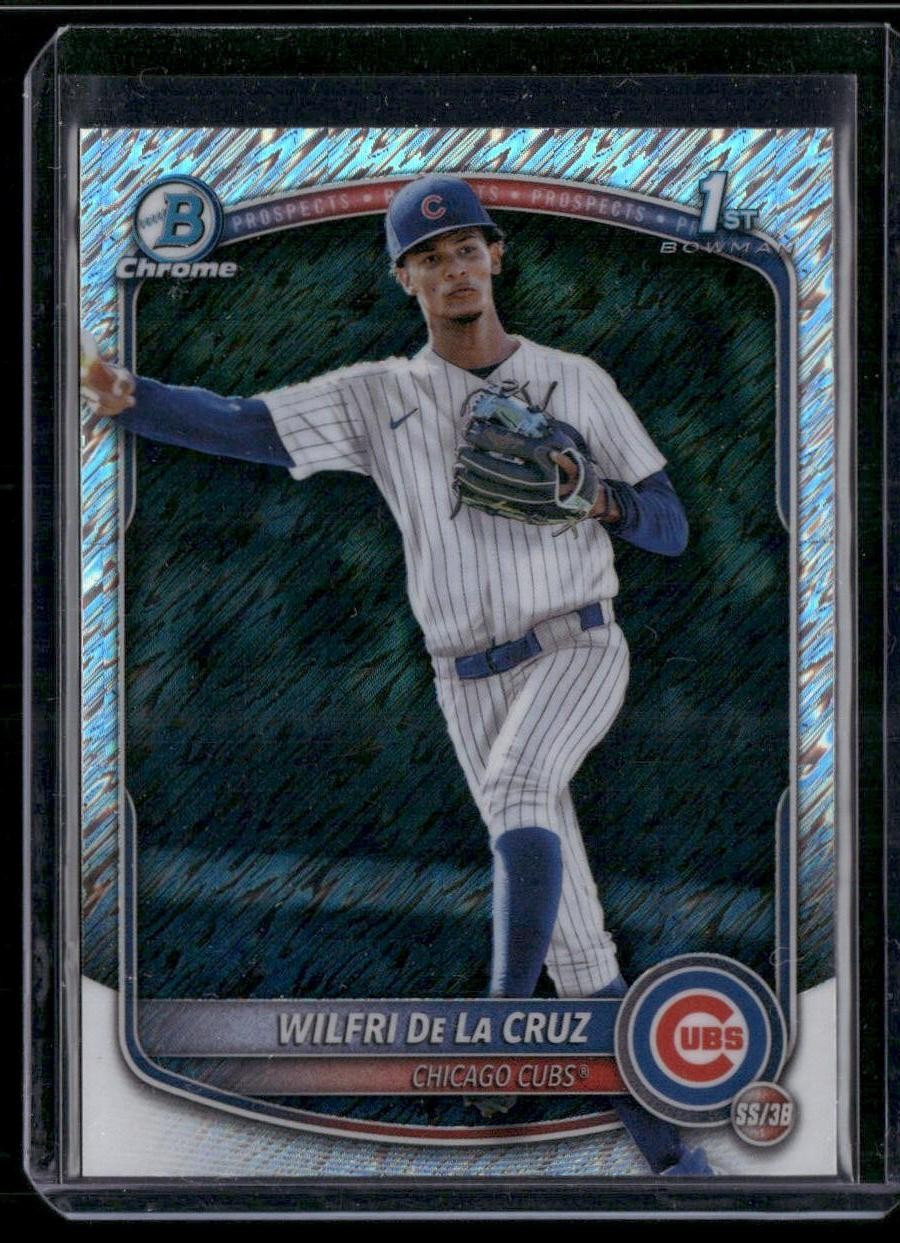 2025 Bowman Chrome - Prospects Shimmer #BCP-209 Wilfri De La Cruz