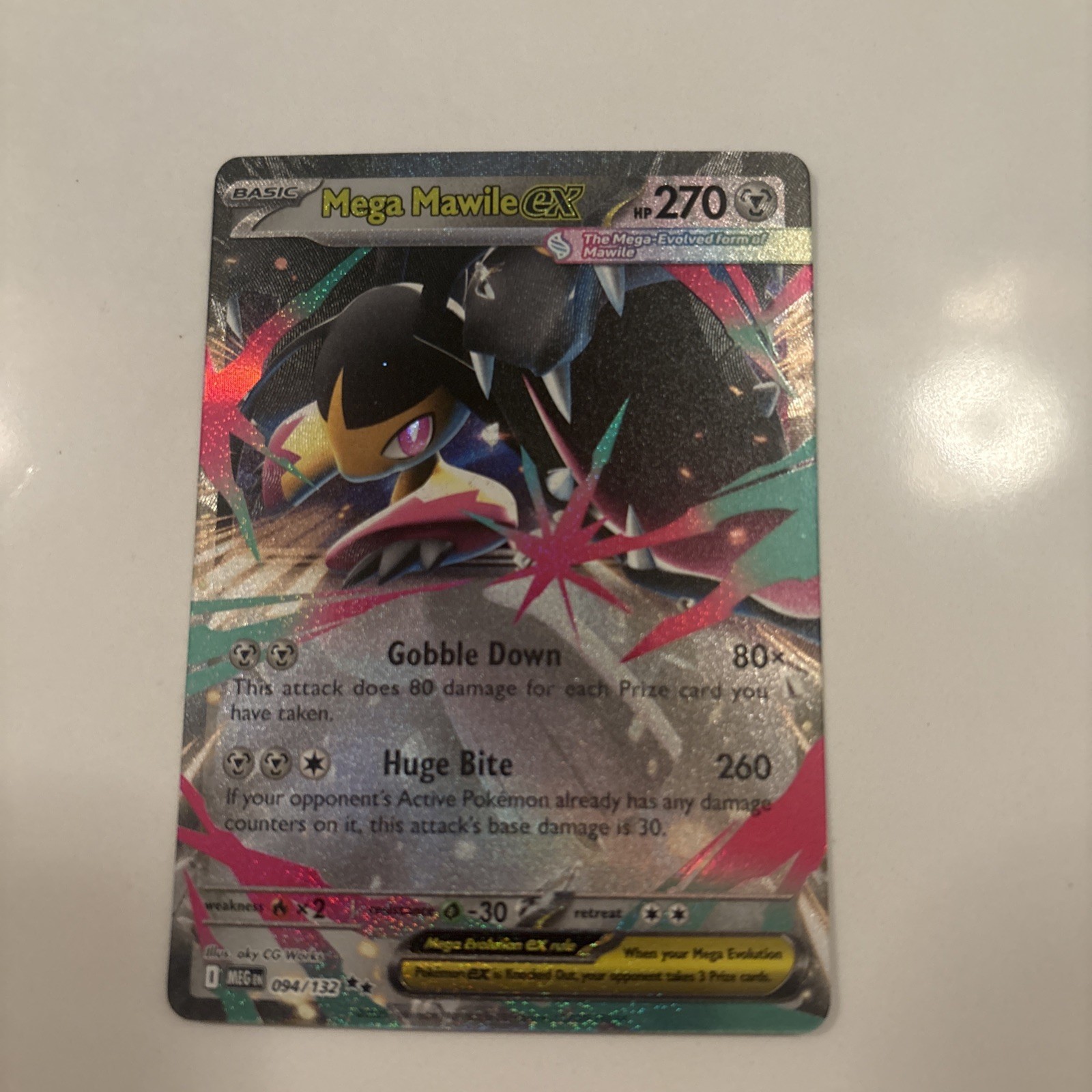 Mega Mawile ex 94/132 Mega Evolution Pokemon English Near Mint