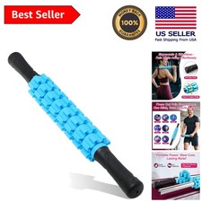 Portable Deep Tissue Massage Roller Stick for Effective Muscle Recovery - Blue