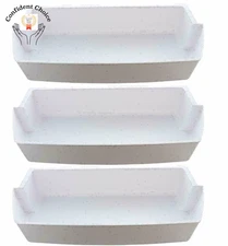 3 Refrigerator Door Shelf Bin Set 2187172 for Whirlpool Maytag Amana Roper Sears