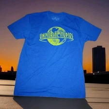 Universal Studios T-Shirt Blue Yellow Logo XL