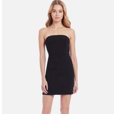 AMANDA UPRICHARD Strapless Mini Dress Size P Black Fitted Cocktail Party Date