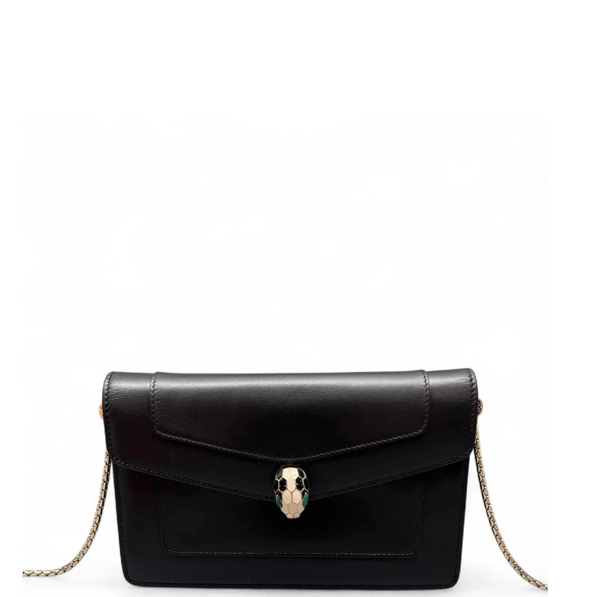 Bvlgari Leather Exterior Black Bags & Handbags for Women for sale