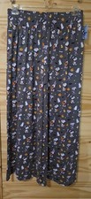 NWT Womens Large Peanuts Snoopy Munki Munki Halloween Lounge Pajama Wide Leg...