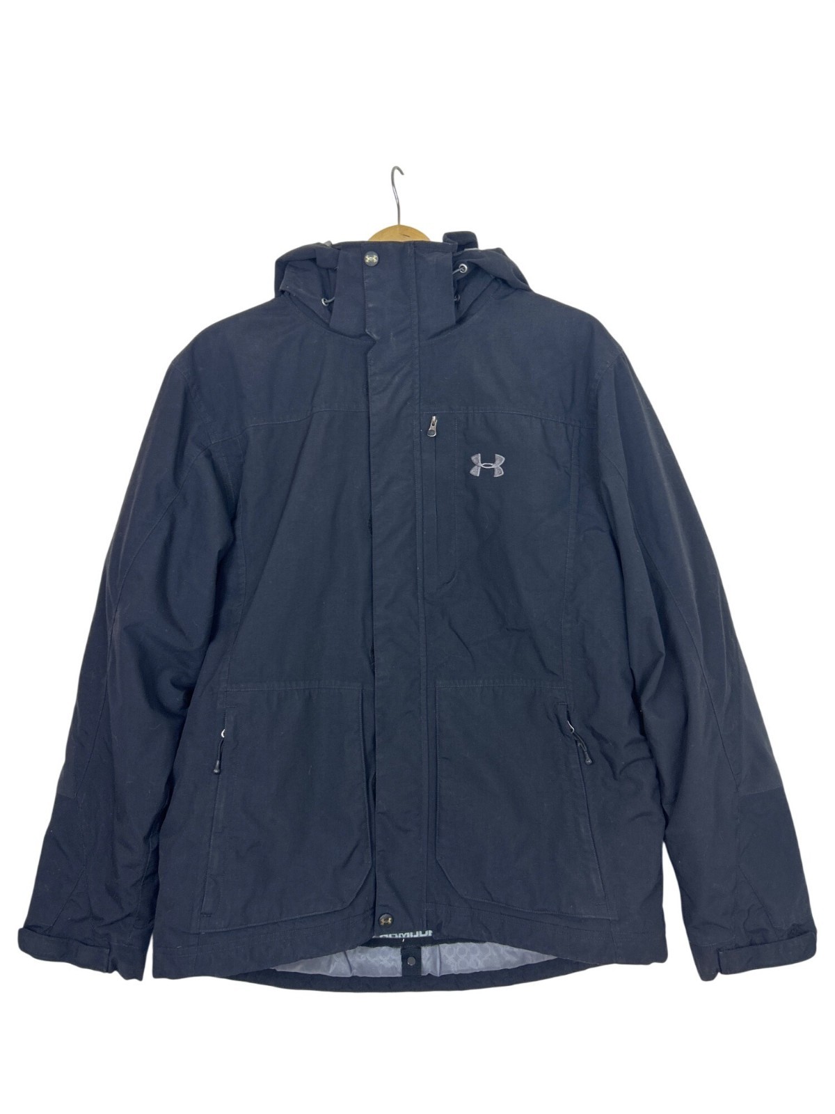Under Armour Porter 3 in 1 Jacket Coldgear Men's  S/M Hooded Black Ski Snowboard