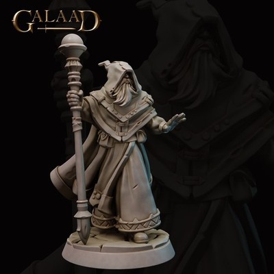 Zauberer der Königin Resin Miniatur | 28-32mm Fantasy Magier Figur