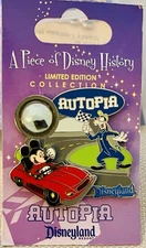 Disney Autopia Piece Of History Pin HTF Mickey Goofy MOC