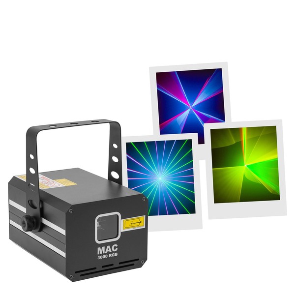 Mac Mah 3000 RGB Animationslaser Showlaser DMX DJ Disco Club BüHne Party-image