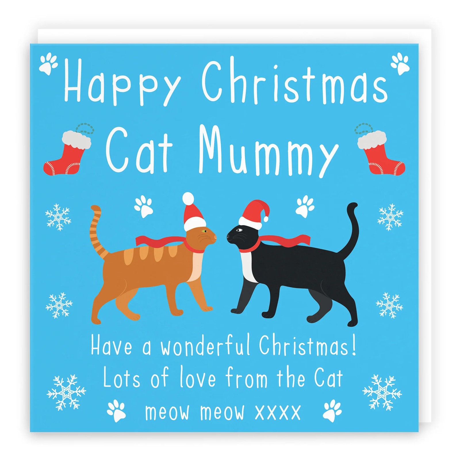Cat Mummy Iconic Pet Christmas Card