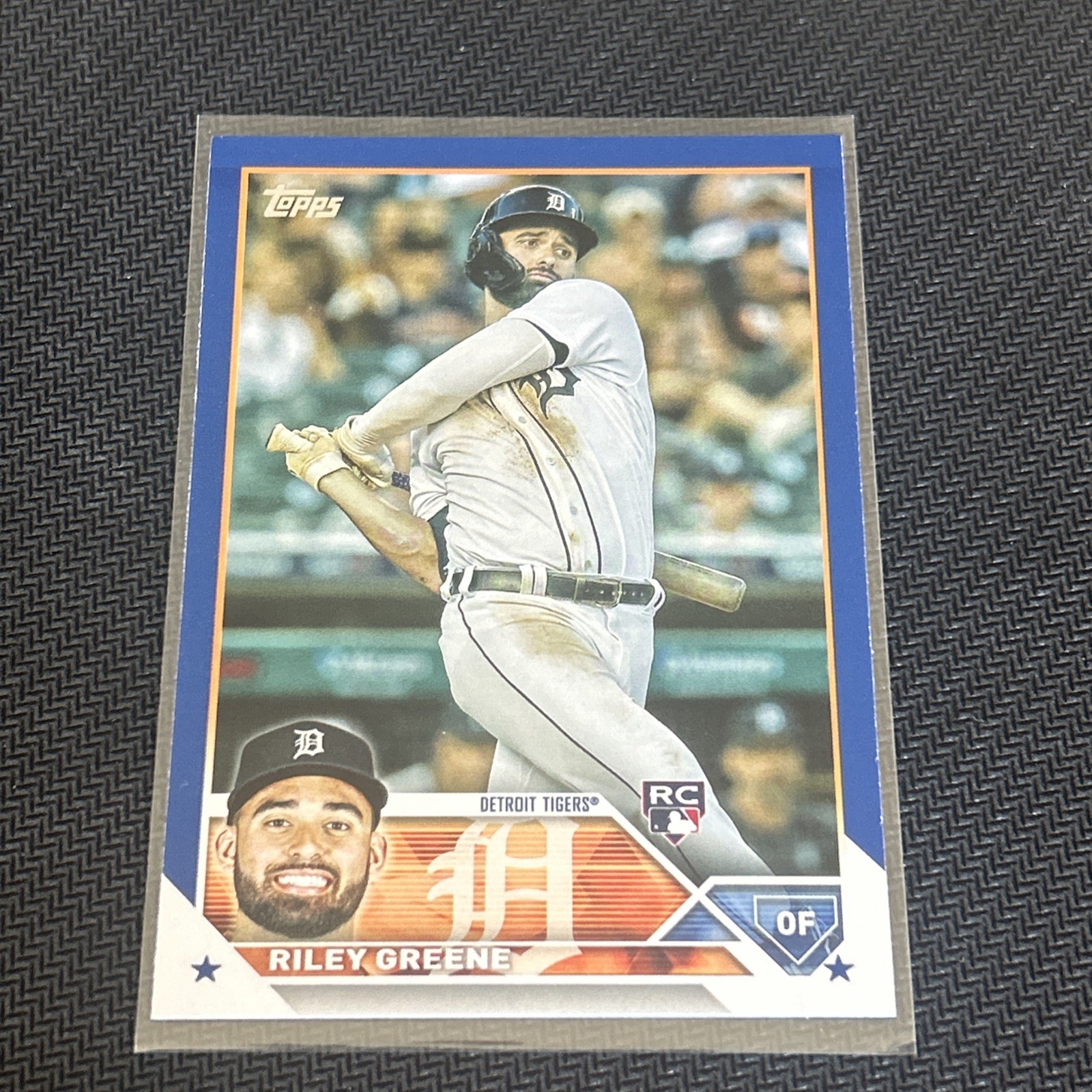 2023 Topps Series 1 #31 Riley Greene RC Royal Blue Parallel Tigers