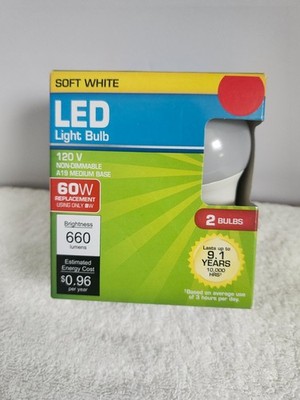 Soft White LED 2-Pack Light Bulbs - BRAND NEW - Various Watts - FREE SHIPPING!!