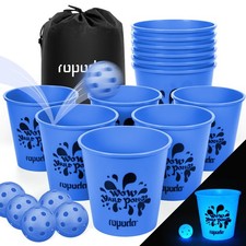 ropoda Giant Yard Pong,Yard Games with Durable Buckets and Balls, Outdoor Game w