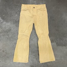 1970s Levi's White Tab Corduroy Pants   Men's 31 x 30   Talon 42 Zipper, USA
