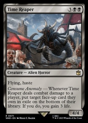 Time Reaper 0071 Non Foil Rare Doctor Who Commander MTG Near Mint