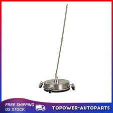 13" Pressure Washer Surface Cleaner Pressure w/ 4 Wheels Stainless Steel 4000PSI