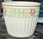 Weller Pottery Floral Jardiniere Planter 9" Dia.