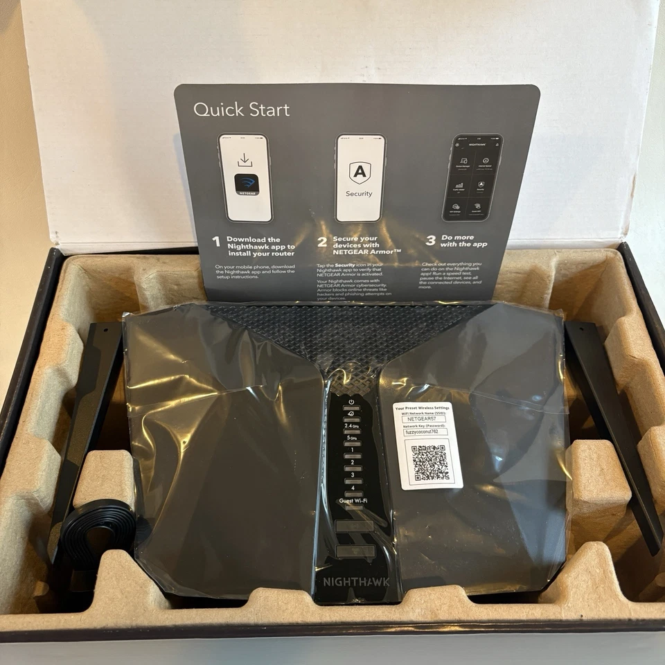 Netgear Nighthawk AX4 4-Stream Dual-Band WiFi 6 Router AX3000 RAX40-100NAS - Image 2 of 4