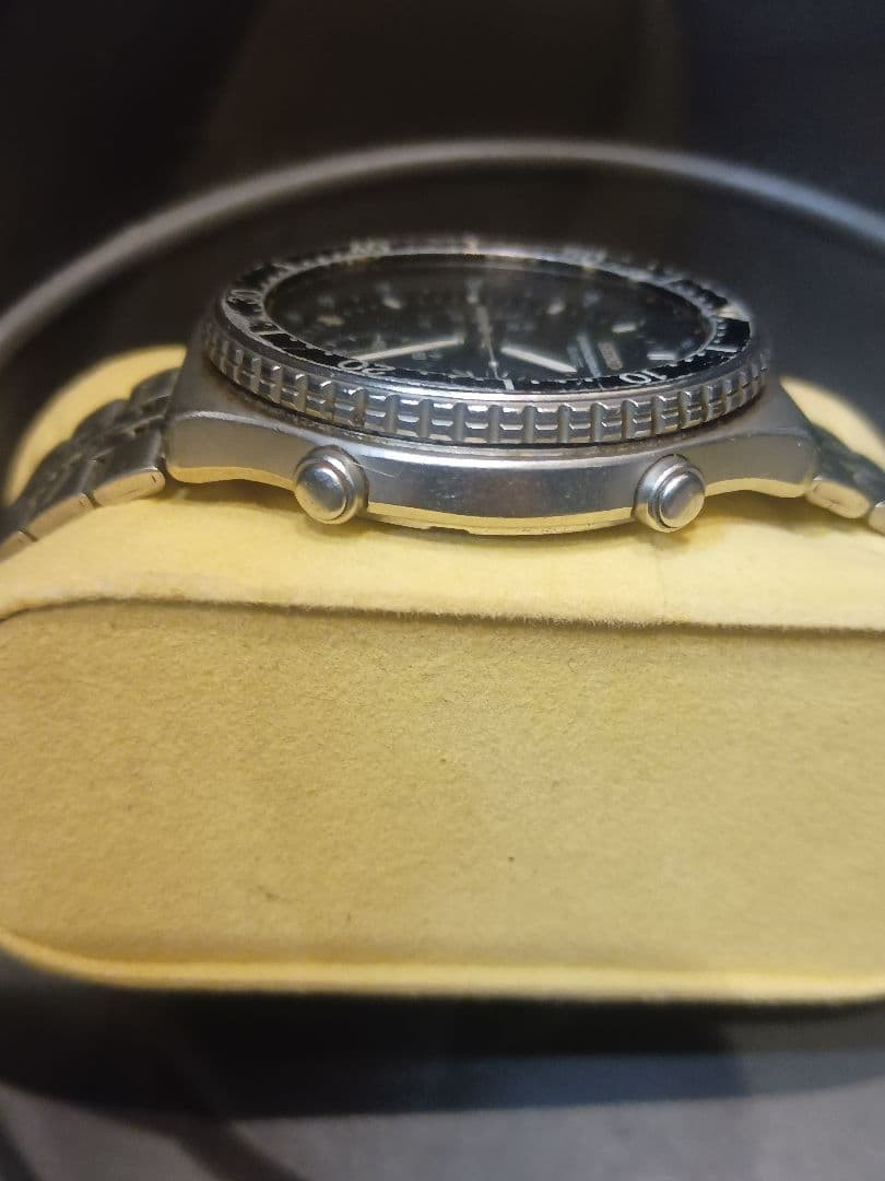 SEIKO Speedmaster 7A28-7040 Quartz Chronograph New Battery As-Is Japan Used image 3