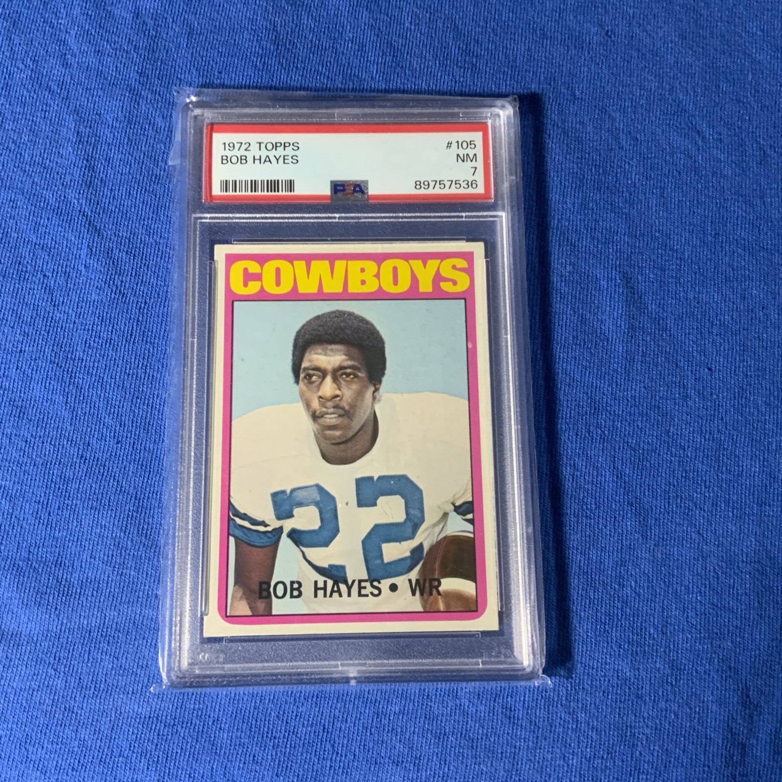 1972 Topps #105 Bob Hayes PSA 7