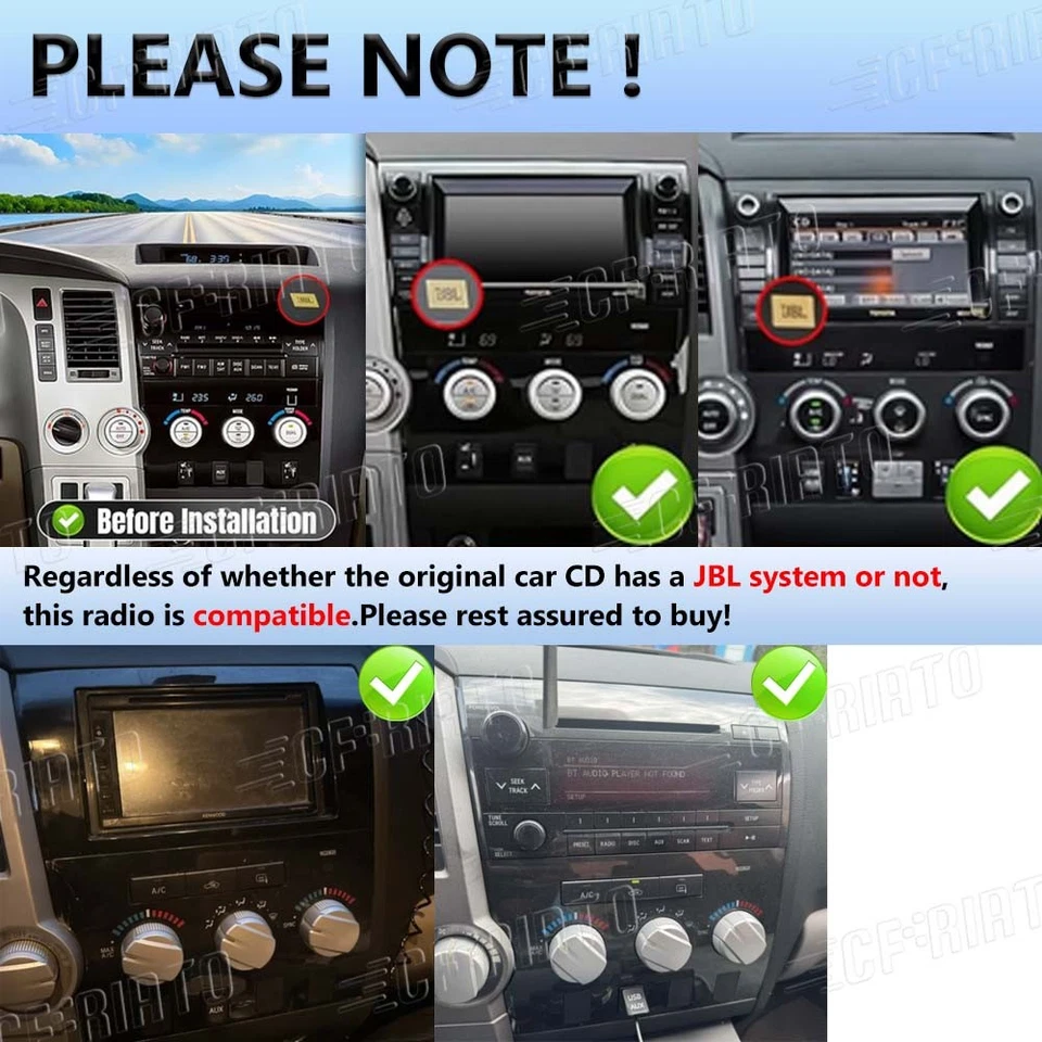 Apple Carplay для Toyota Tundra 2007-2013 Sequoia 2008-19 автомобильный стерео GPS радио - Изображение 2 из 4