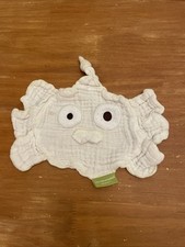 Doudou Vertbaudet Plat Mouchoir Lange Bio Génération Blanc Vert Poussin Monstre